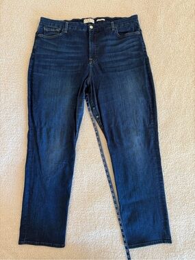 7 For All Mankind Indigo Straight-Leg Jeans
